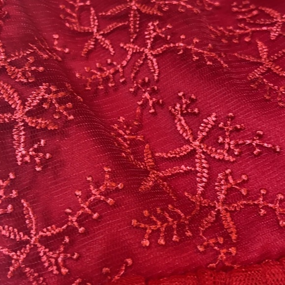 POPATU Baby Girls Red Short Sleeve Tulle Holiday Dress Size 12 Months NWT - Picture 5 of 10